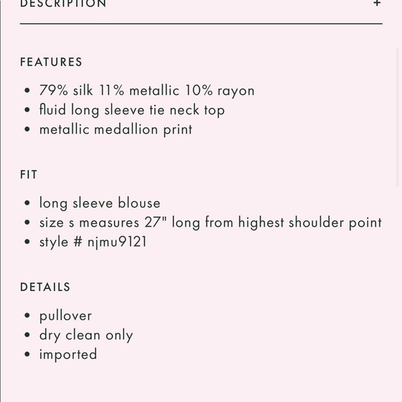 🎉HP🎉 Kate Spade Metallic Blouse. - Picture 3 of 6